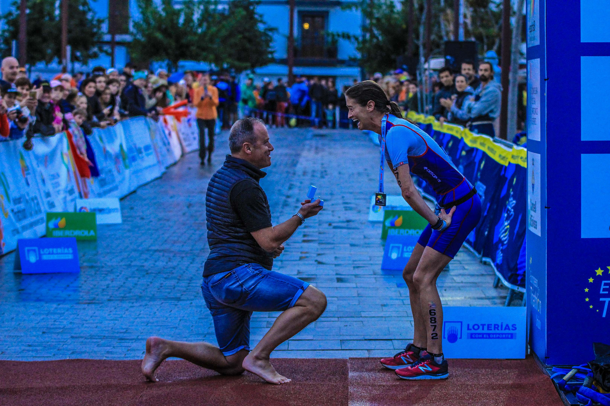 Her top ten finish in her category was one that several people were really keen to see and the live mentary ensured that everyone at the finish line was